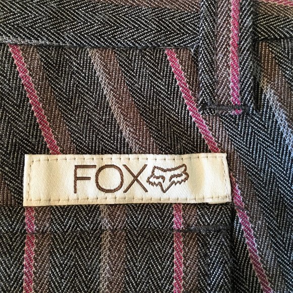 FOX GIRLS Cuffed Pinstriped Single Pleat Shorts - Picture 7 of 11